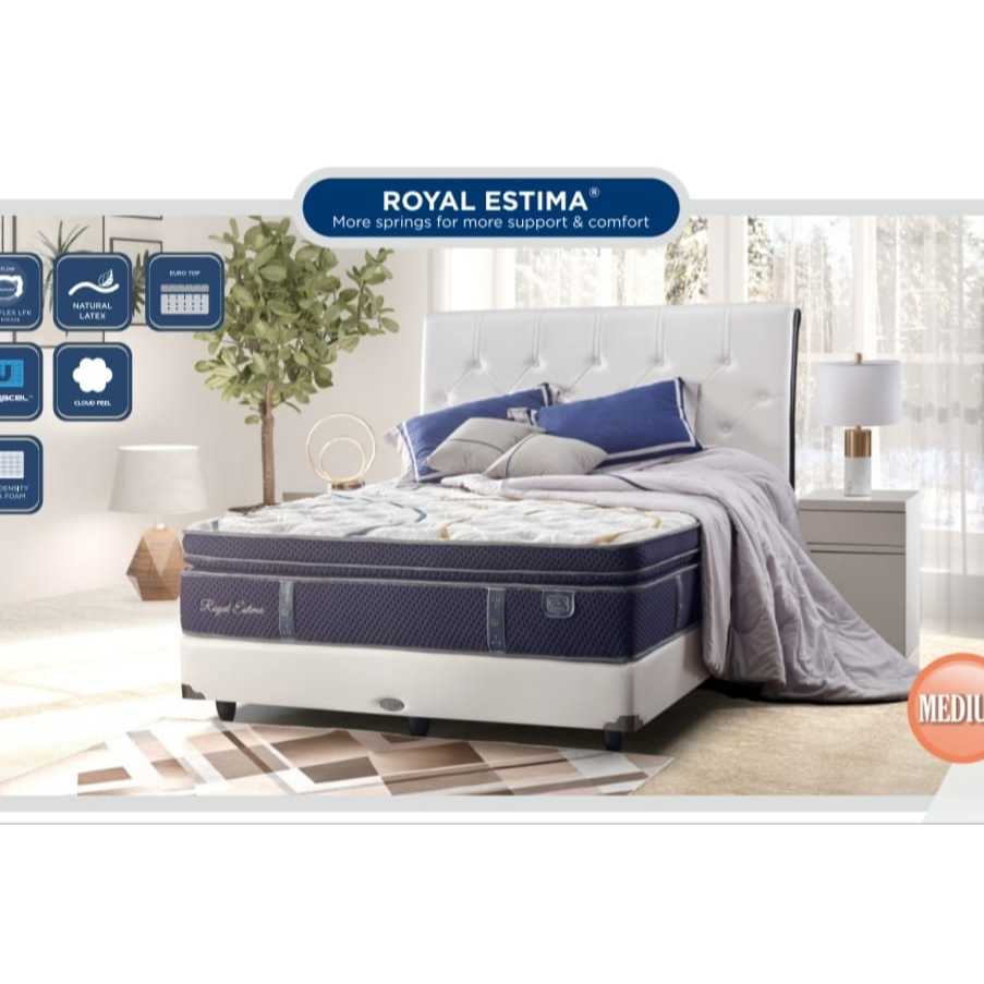 full set kasur springbed elite royal estima