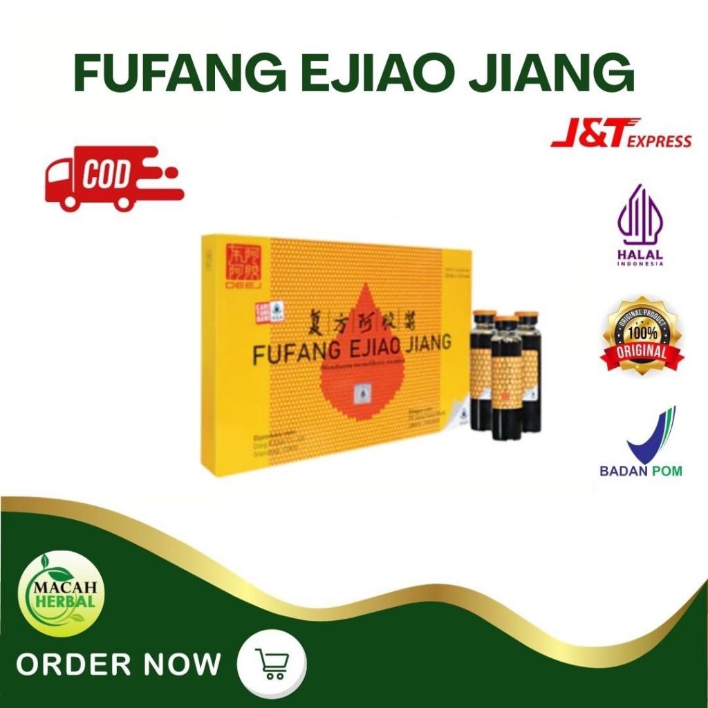 MACAH HERBAL - FUFANG EJIAO JIANG ORIGINAL 1 BOX HALAL BPOM OBAT PENAMBAH TROMBOSIT OBAT TIPES DBD