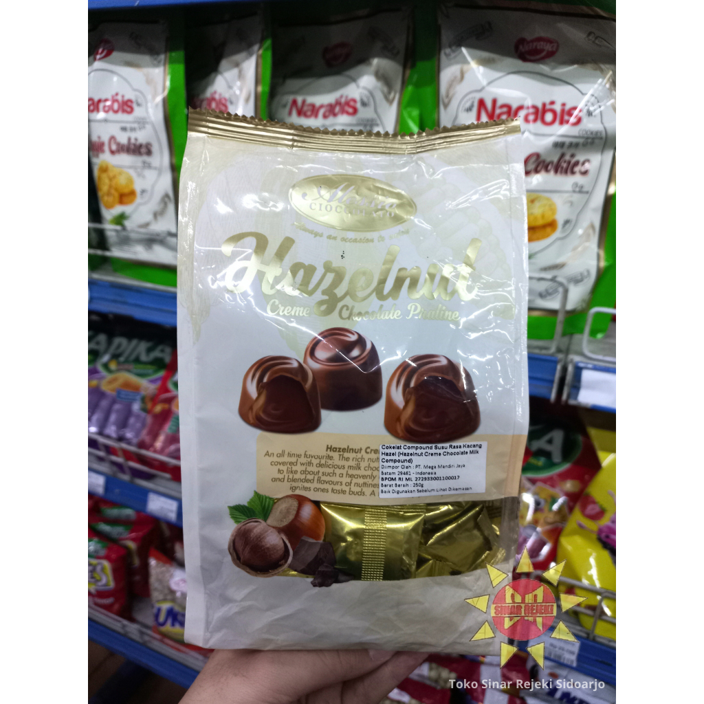 

Alessio Ciccolato Hazelnut Creme Chocolate Praline 250 gram