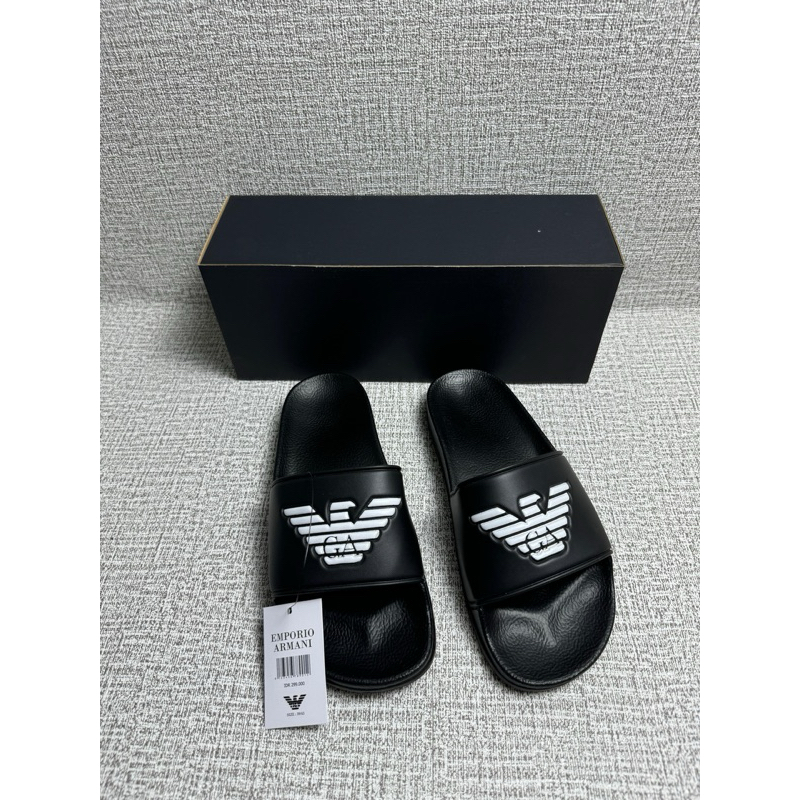 Sandal Cowok (selop) E47 hitam putih
