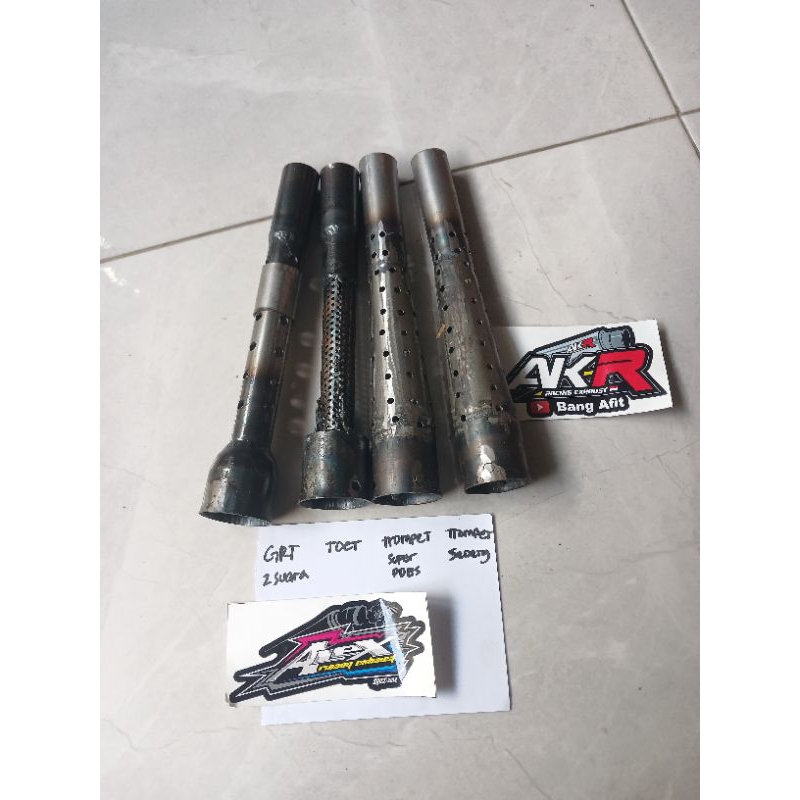 knalpot saringan sarangan toet tr23 boter ,GRT,TROMPETknalpot rx king style medan pnp altech boban b