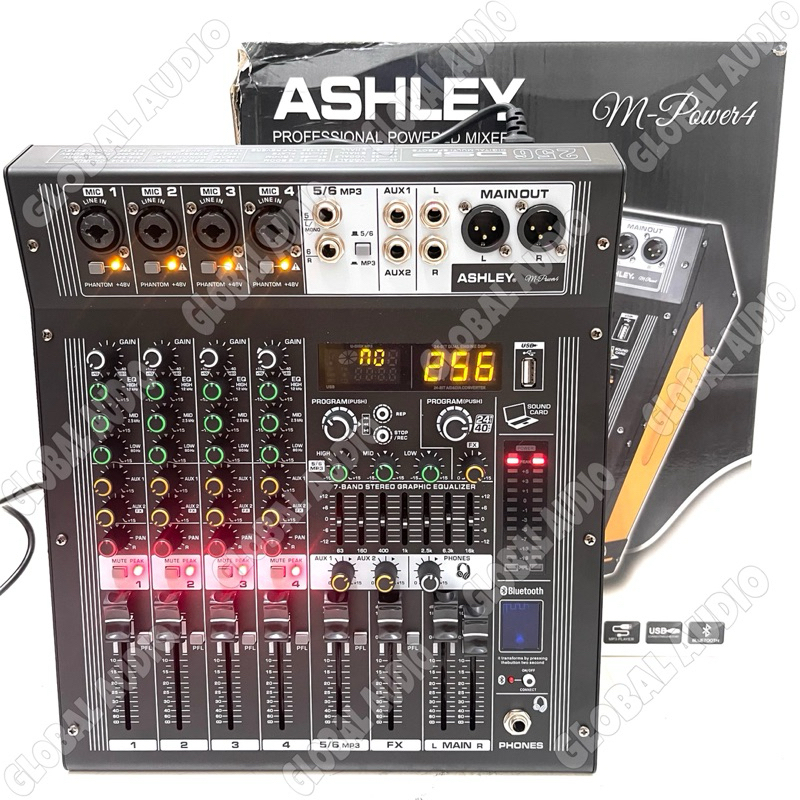 Power Mixer Audio M-Power4 4channel Original Mpower 4 Ashley Mpower4 Mixing 4 ( Bisa COD )