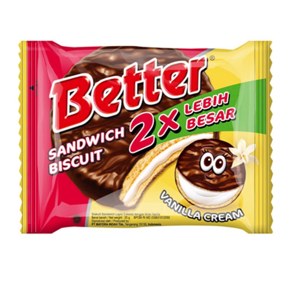Better biskuit sandwich vanilla cream harga 2000 isi 10 bungkus