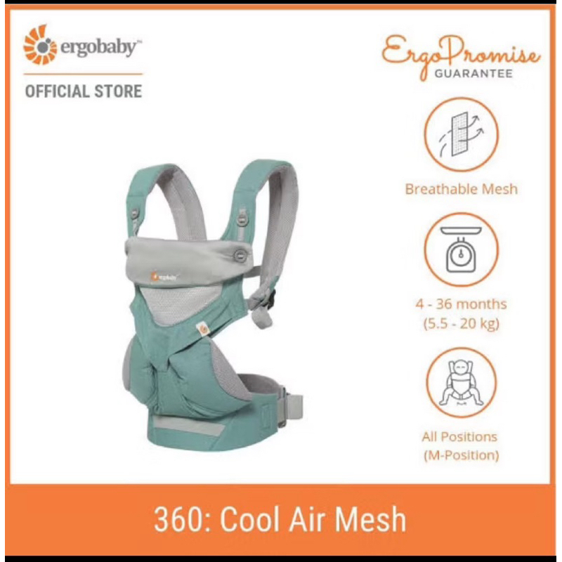 ERGOBABY ORIGINAL 360 COOL AIR MESH