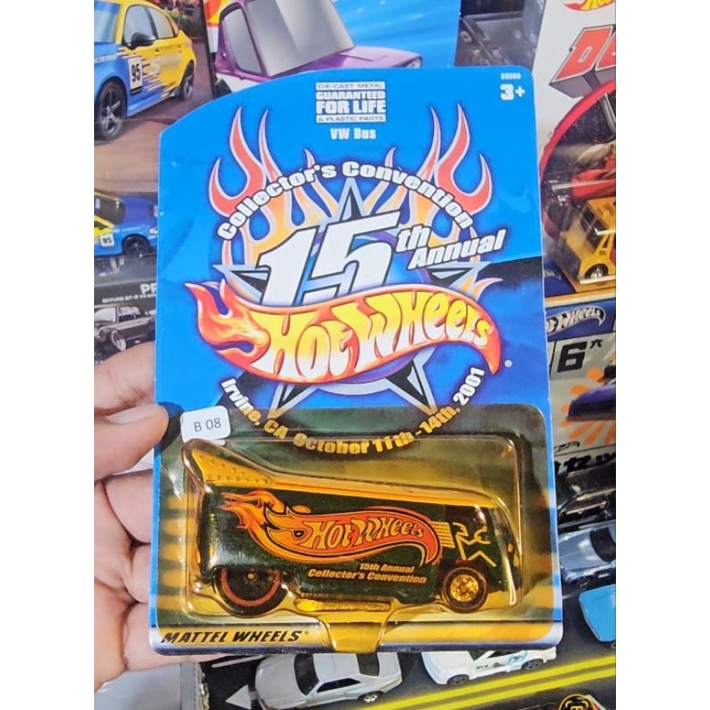 Hot Wheels Premium Collector Favorites Volkswagen T1 Drag Bus, 15th Annual Hot Wheels Collectors Con