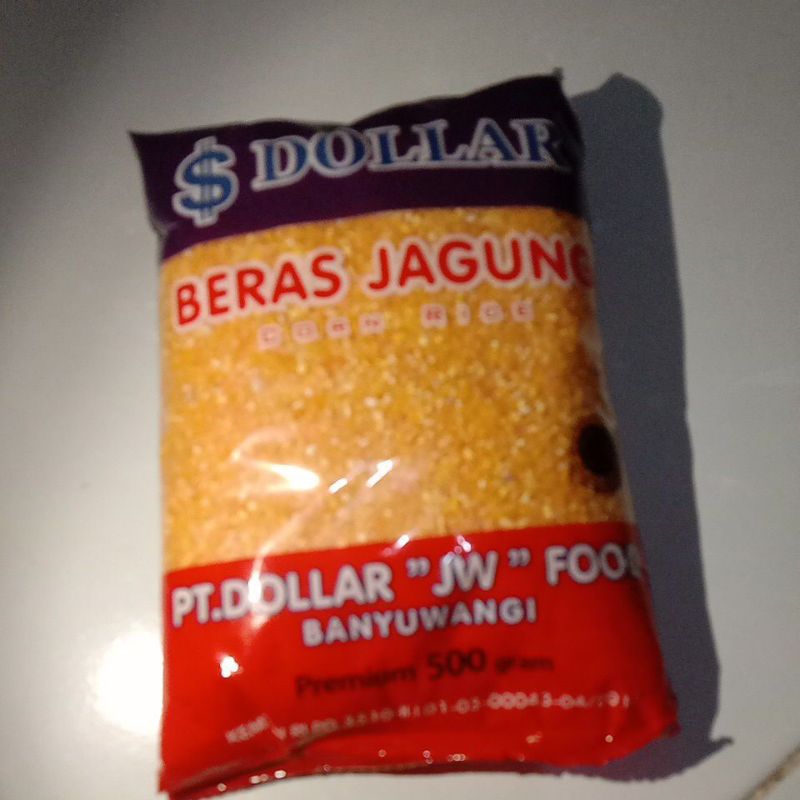 

beras jagung dollar kemasan 500gram