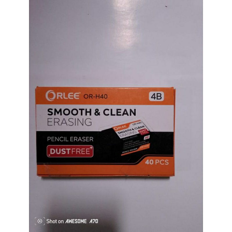 

penghapus orlee OR-H 40 isi 40 pch ( 1 box)