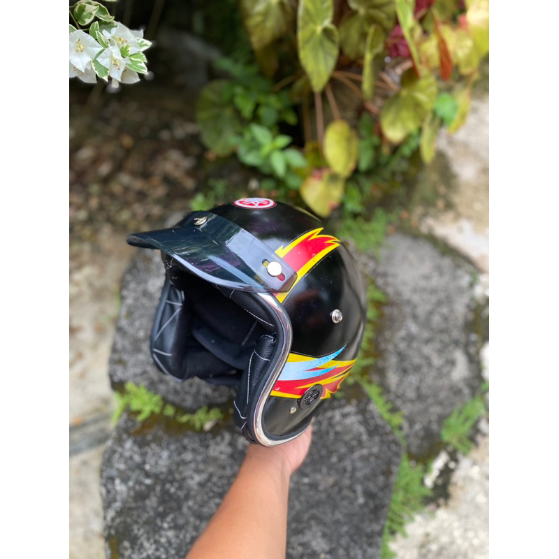 helm jadul yamaha ori rx king lawas dmi kiwi vigano fiz robot cakil