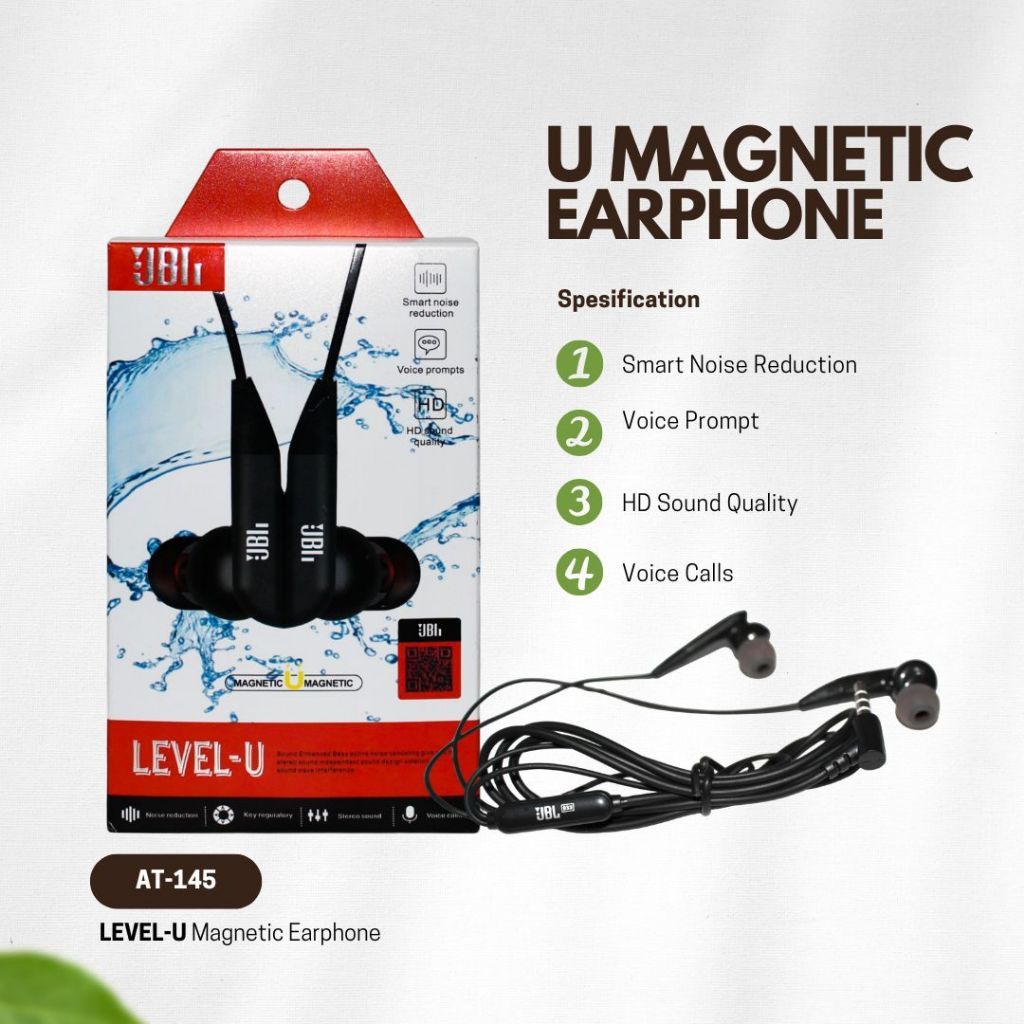 HF Handsfree - JBL J-145  + Mic Super Bass - Kwalitas Bagus