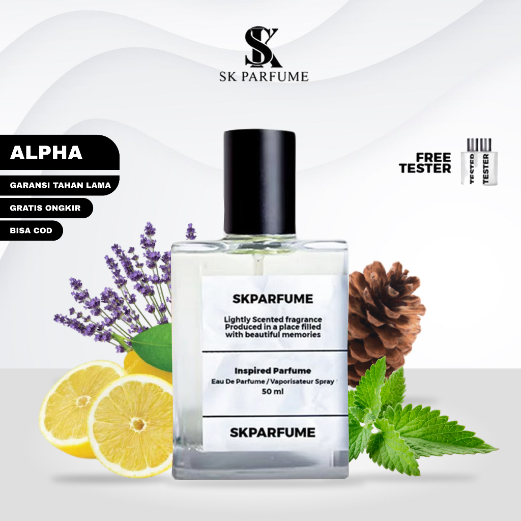 SK Parfume - HMNS ALPHA Inspired Parfume Pria tahan lama aroma mewah elegan maskulin