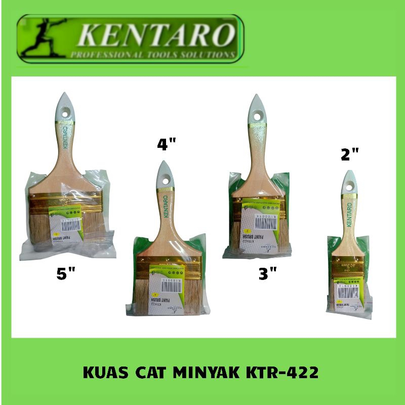 

KUAS CAT MINYAK KTR - 422 HANDLE KAYU HIGH QUALITY