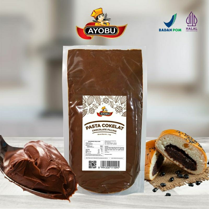 

SELAI PASTA COKLAT COKELAT FILLING FILING KILOAN BLACK FOREST AYOBU 1 KG
