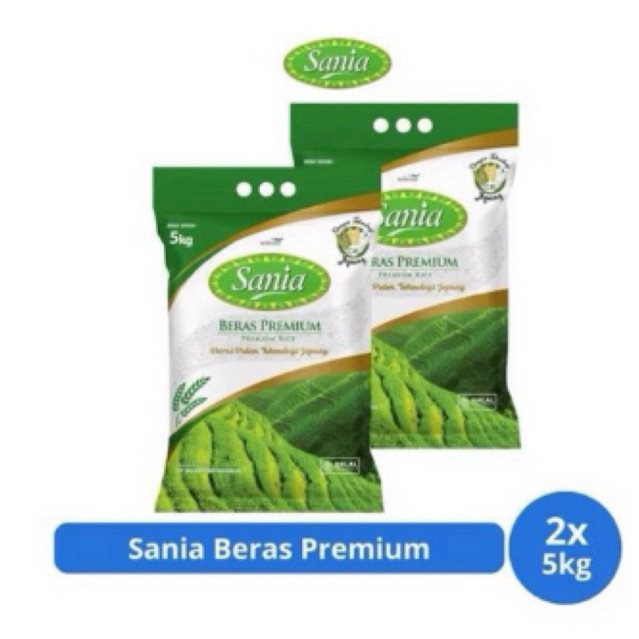 

beras sania kemasan 5kg premium (2pcs)