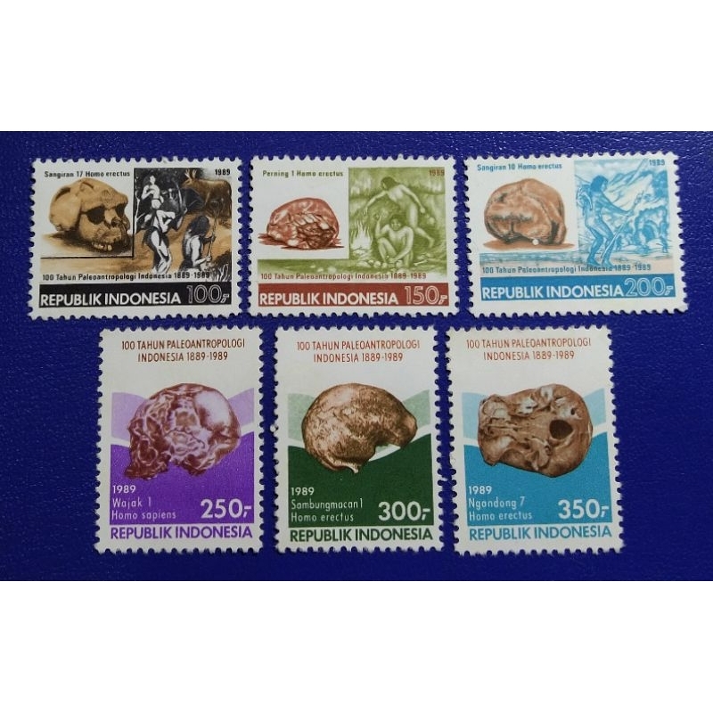 

Prangko Lawas RI Set Lengkap 100 Tahun Paleoantropologi Indonesia Thn 1989
