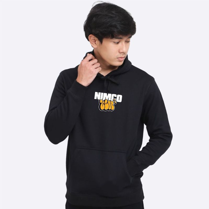 Nimco vsn Hoodie black unisex_sweater pria wanita_ jaket distro