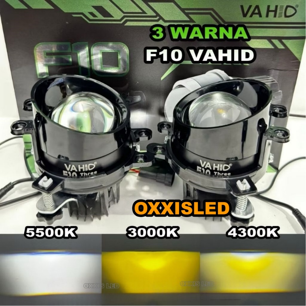 Foglamp Biled 3 inch Vahid F10 3 Warna Premium Quality Cut off Biled 3 inch Vahid Foglamp Mobil.