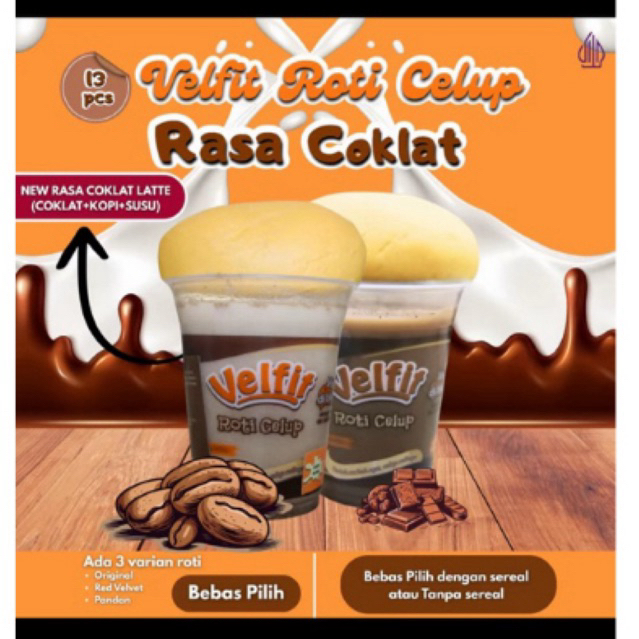 

Best seller 13 pcs VELFIT ROTI CELUP rasa susu cokelat untuk sarapan sehat