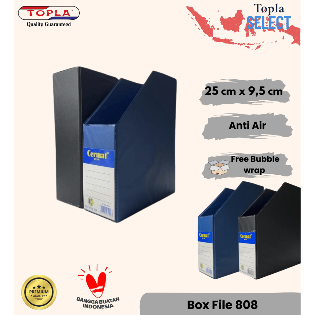 

TOPLA Box File - Box Plastik Dokumen Tempat Berkas Kotak Penyimpanan
