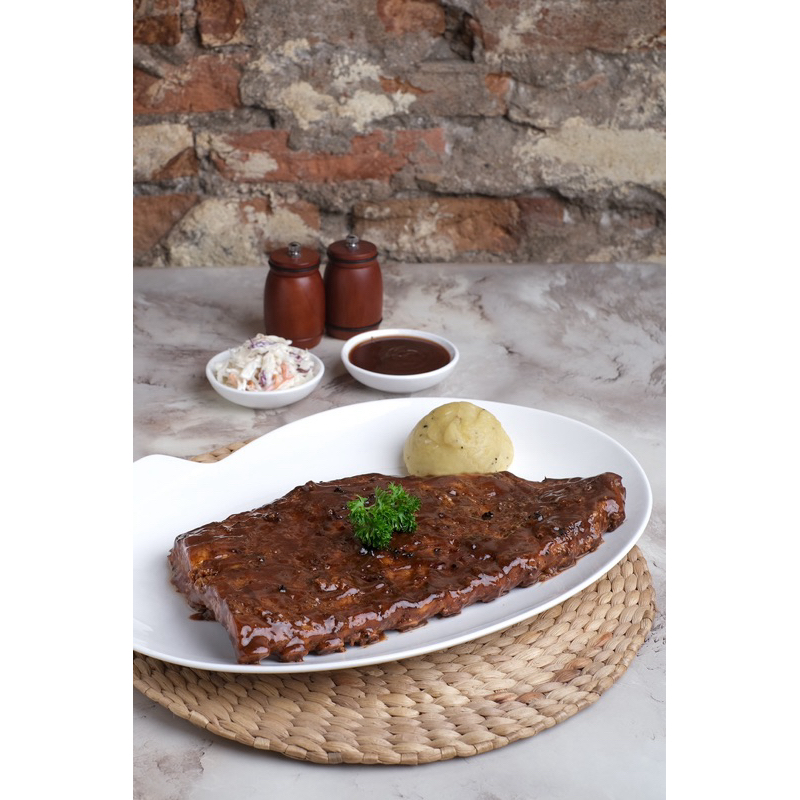 

PORK SLAB / iga babi / babi bakar / iga bbq / daging babi / babi bakar / frozen food / daging bakar / makanan medan