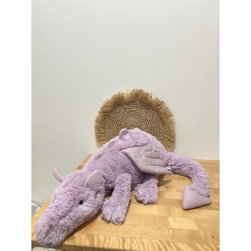 Jellycat dragon lavender huge