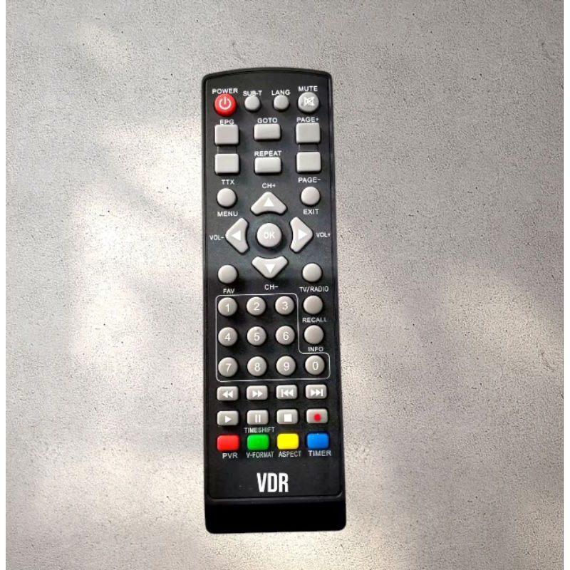 Remot set top box VDR/Remote stb VDR TANPA SETTING