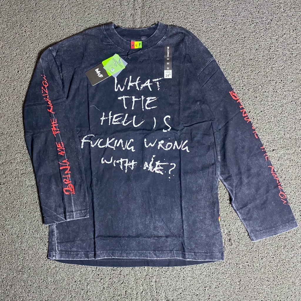 BAJU KAOS LENGAN PANJANG T-SHIRT LONG SLEEVE LONGSLEVE OVERSIZE MCF SUPPLY CO ORIGINAL BRING ME THE 