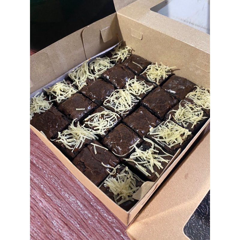 

Fudgy brownies mix topping 20x20