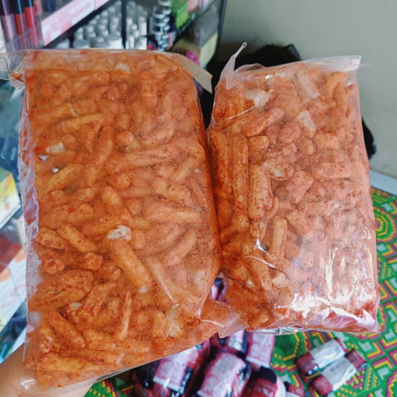 

READY YAA ✅✅✅ stok basreng viral rasa pedas daun jeruk, original daun jeruk, balado pedas manis