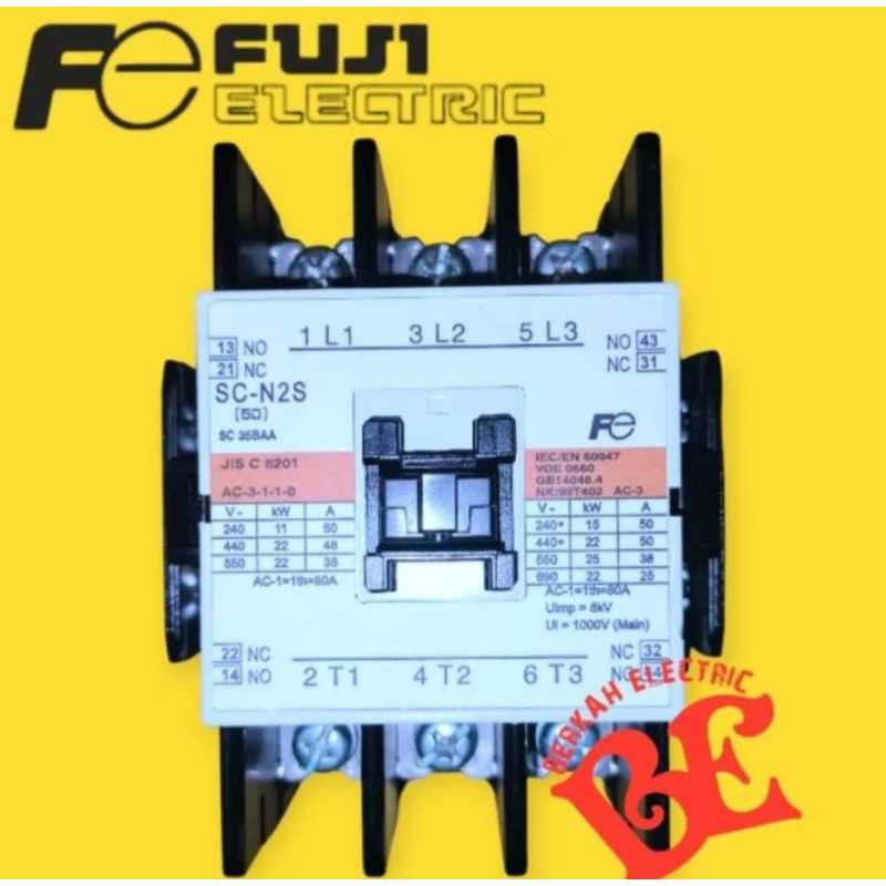KONTAKTOR FUJI SC-N2S(50) 80A SC-N2S(65) 100A 220V-110V