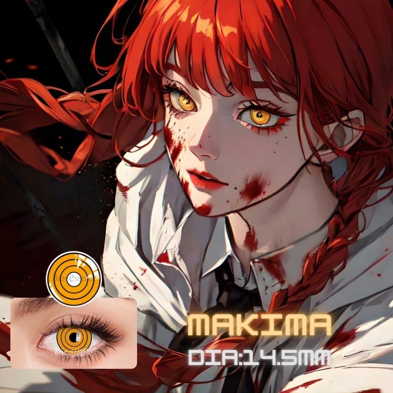 READY MINUS SOFTLENS COSPLAY MAKIMA ASA MITAKA MANUSIA GERGAJI CHAINSAWMAN