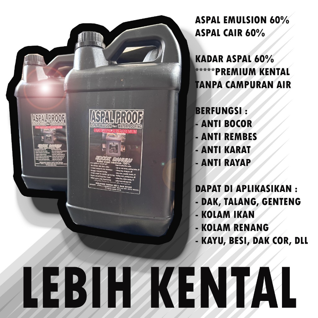 Aspal Emulsion | Kadar aspal 60% | Lebih Kental