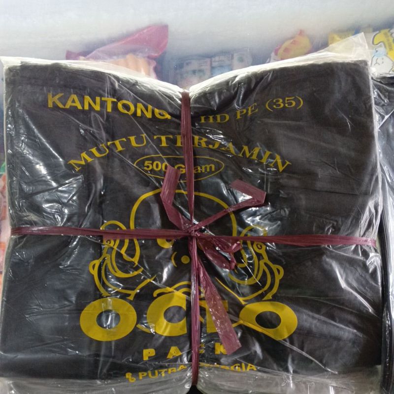 Octo Kantong Plastik Hitam HD PE