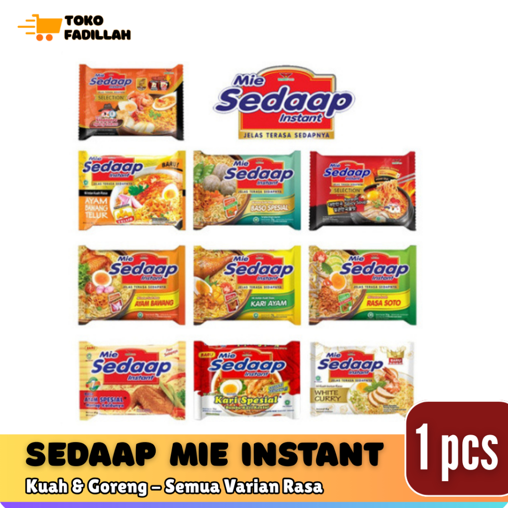 

Sedaap Mie Instan - Semua Varian Rasa [Mi Sedap Kuah & Goreng]