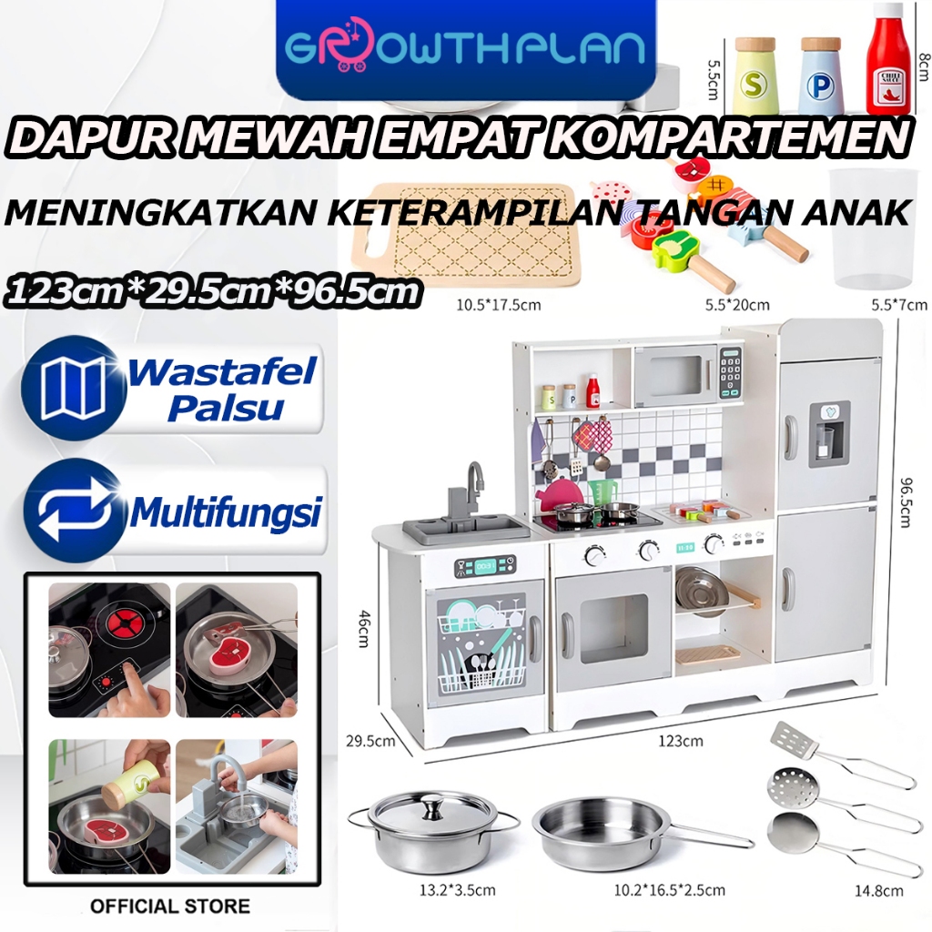 Mainan Anak Masak Masakan Kitchen Set Anak Mainan Dapur Anak Cooking Set Kitchen Cook Meja Dapur Ana