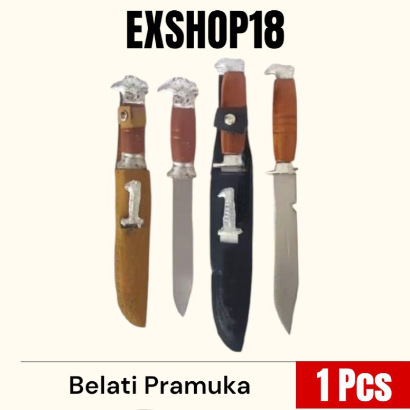 Pisau Pramuka / Belati Pramuka Kecil & Besar / Pisau Bowie