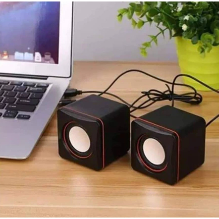 Mini Speaker Salon Aktif Multimedia Stereo 2.0 Support PC Komputer Smartphone