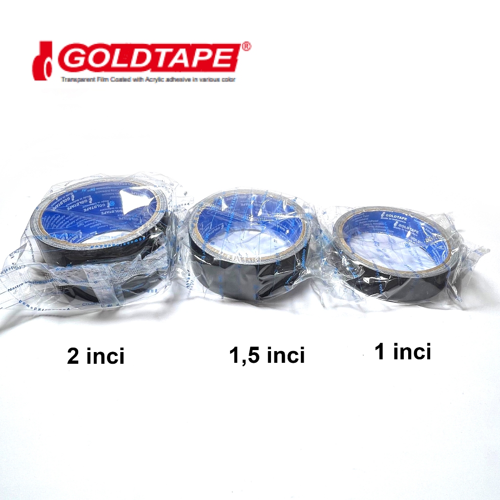 

Lakban Jilid Hitam Ukuran 1 inci GOLDTAPE