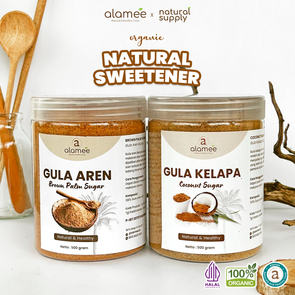 

Gula Semut Kelapa Aren Organik Asli Bubuk Coconut Sugar Premium Powder Natural Organik Organic 500gr