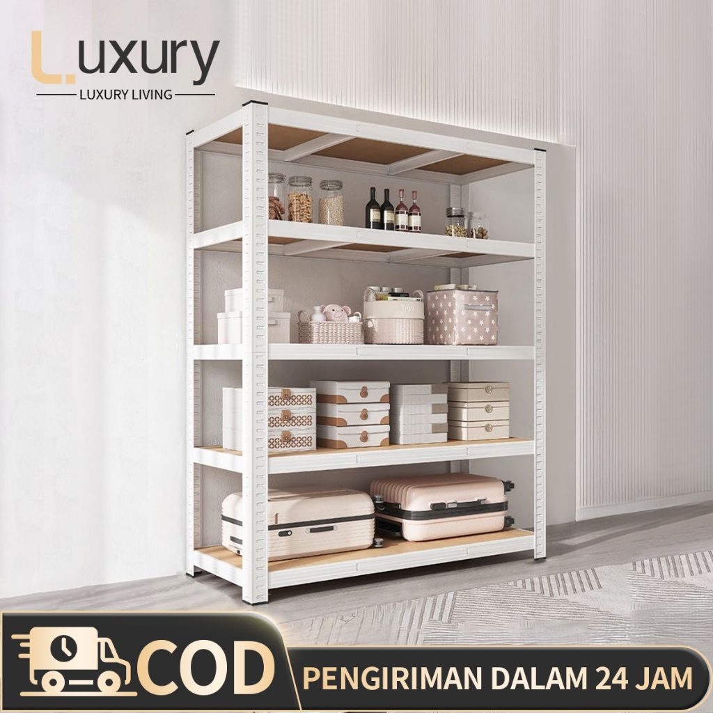 LL 60-120CM 5 Susun Serbaguna Rak Besi  Lemari Dapur / Supermarket / Gudang Rak Besi Rak