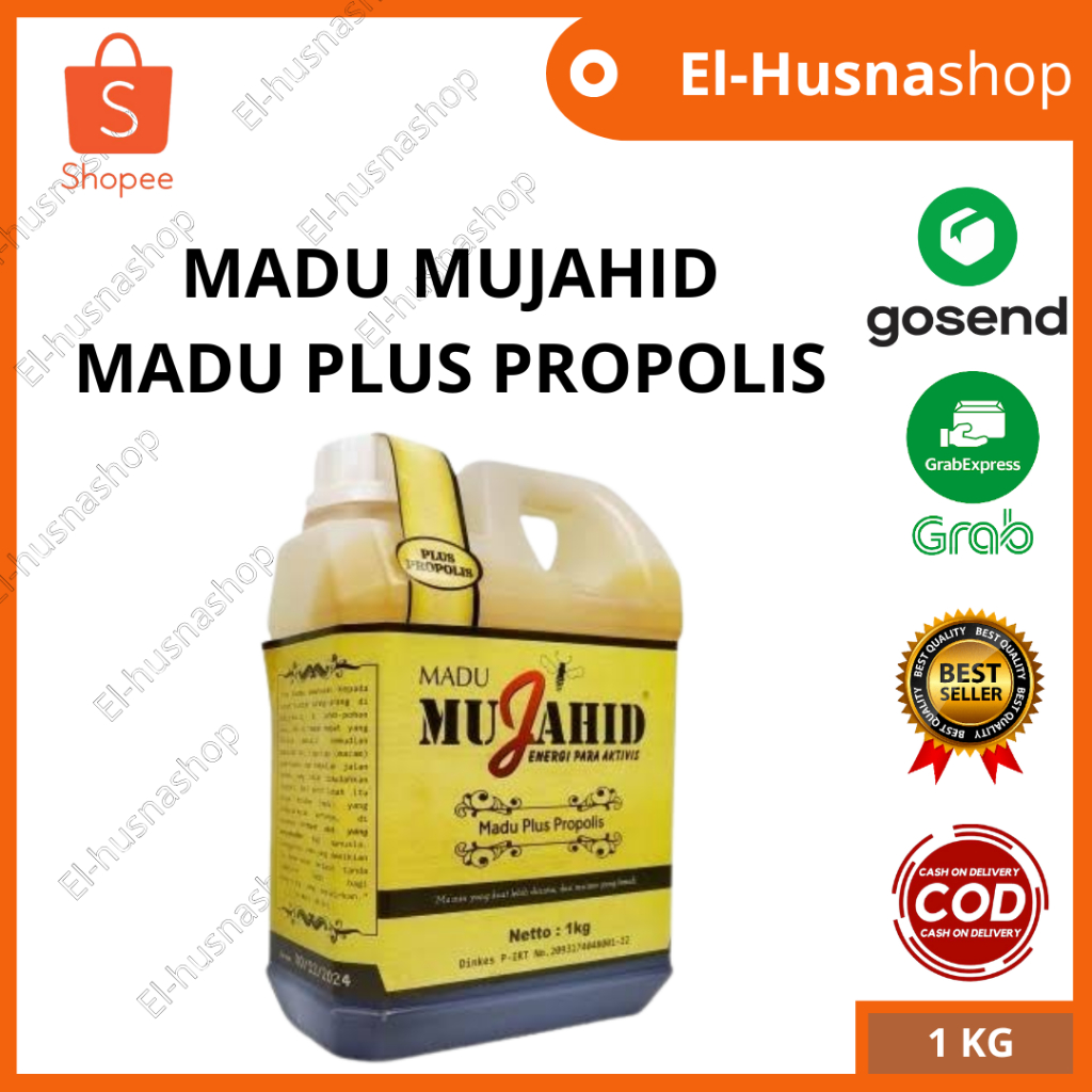 

Madu Mujahid Plus Propolis 1000gr Madu Hutan 1kg Asli Original