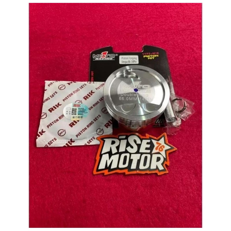 PISTON 66  PEN 14 FORGED VESPA MOTO 1