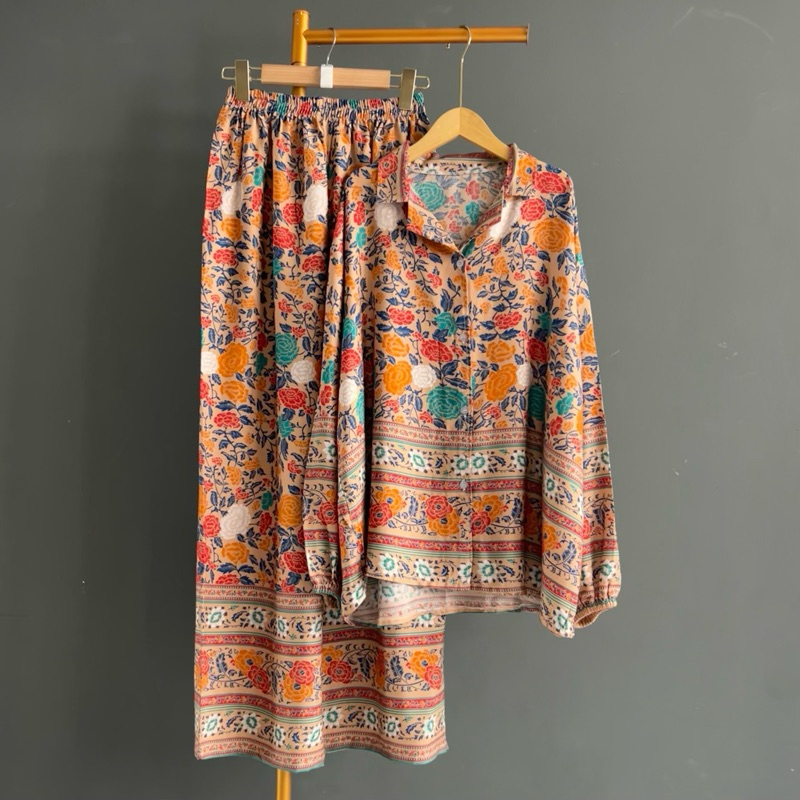 One Set Jumbo / Setelan Rayon Jumbo / Setelan Wanita Jumbo / Tunik Jumbo / Stelan Wanita Jumbo /