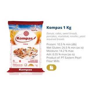 

TEPUNG TERIGU SERBAGUNA KOMPAS 1Kg