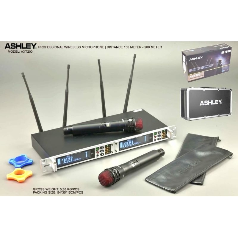 mic wireless ashley AXT200 mic wireless ashley axt 200