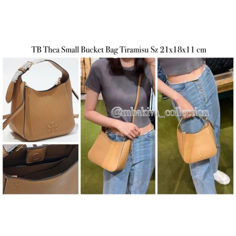 TB Thea Small Bucket Bag Tiramisu