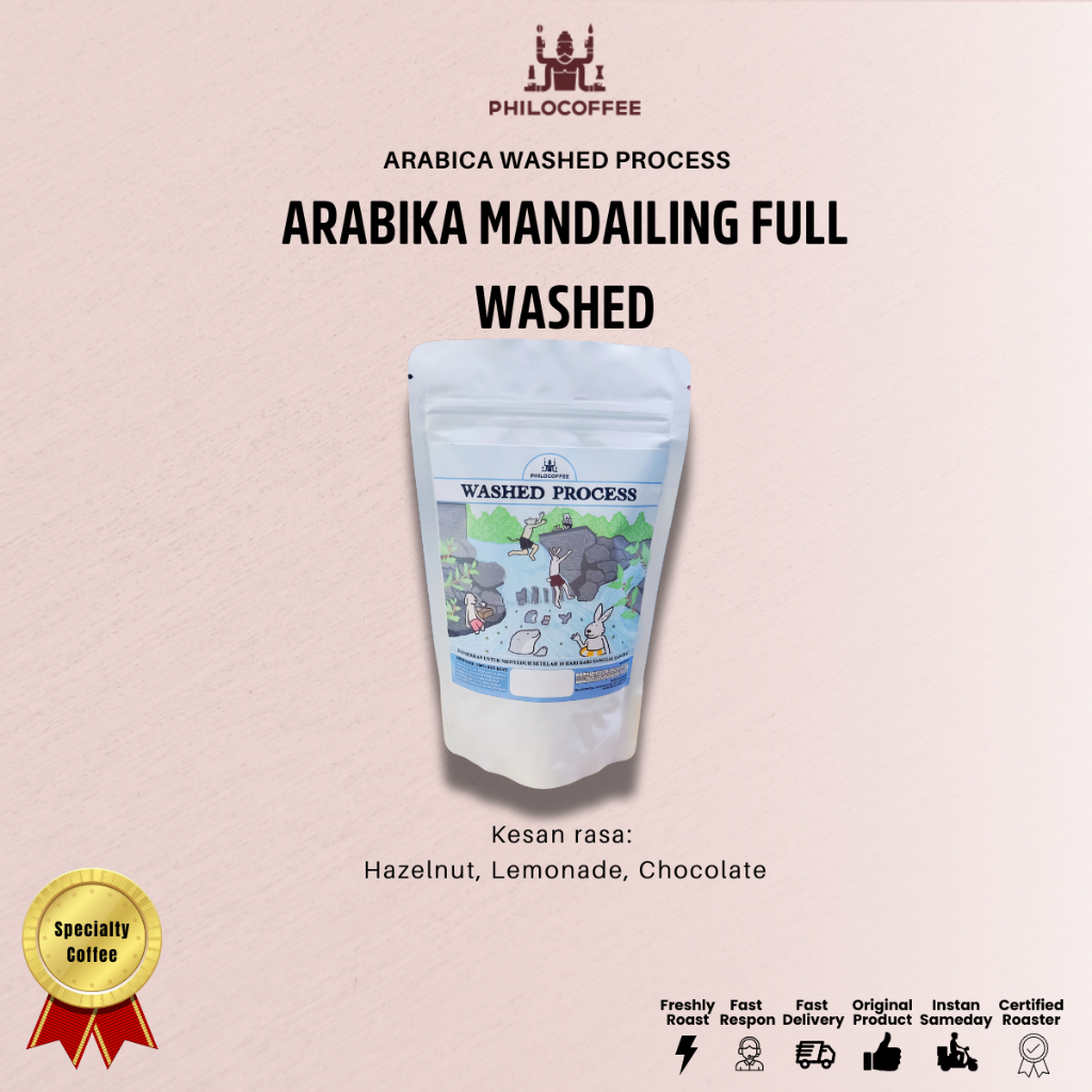 

Biji Kopi Arabika Mandailing Full Washed 100gr | Arabica Coffee - 100gr, Biji Kopi