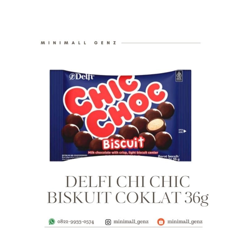 

Delfi Chic Choc Biskuit Cokelat 36g