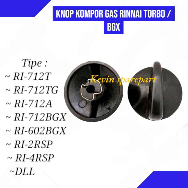 Knop Putaran Kompor Gas Rinnai Turbo RI-2RSP RI-4RSP RI-712T RI-712 BGX