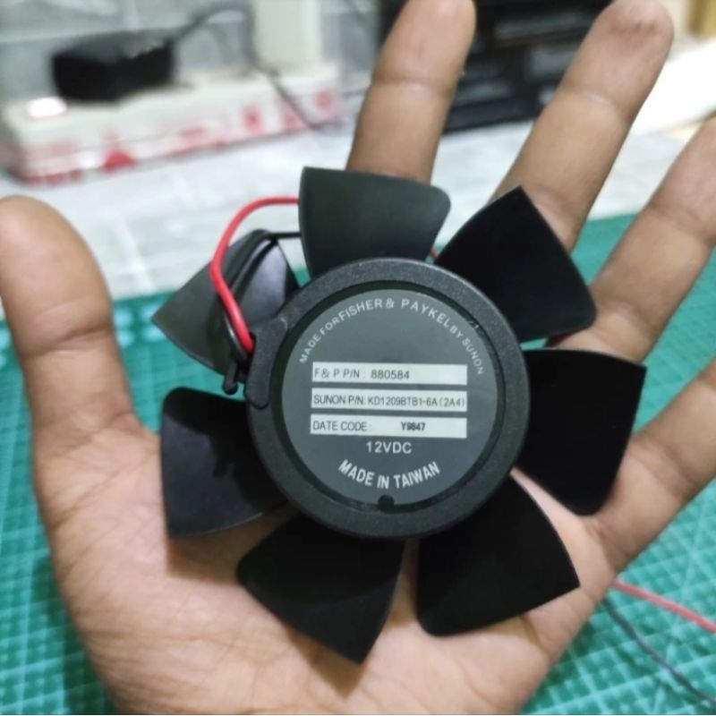 SUNON Cooler Fan High Speed Ball Bearing Fan 12v DC 0.60A Kipas Fan DC