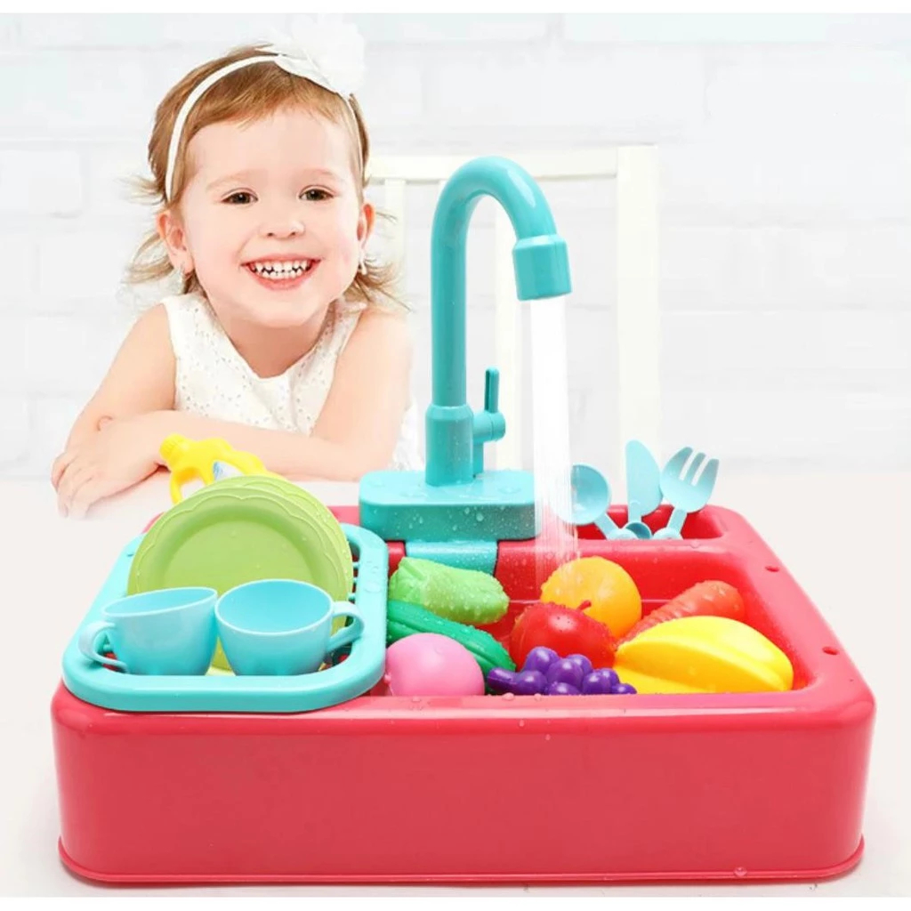 Mainan Anak Cuci Piring - Diswashing Sink Wastafel Cuci Piring Mainan - Mainan kitchen Sink Anak Mai